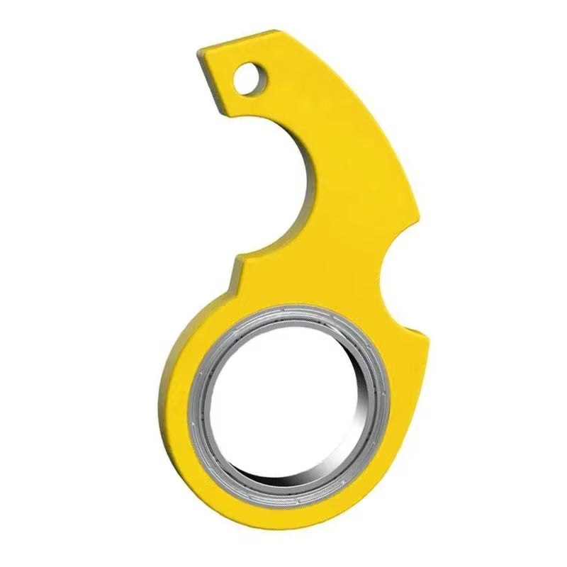 Creative Luminous Keychain Spinner Stress Toy Keychain Metal Toy Kid Fingertip Spinning Keyring Relieve Anxiety Party Gift