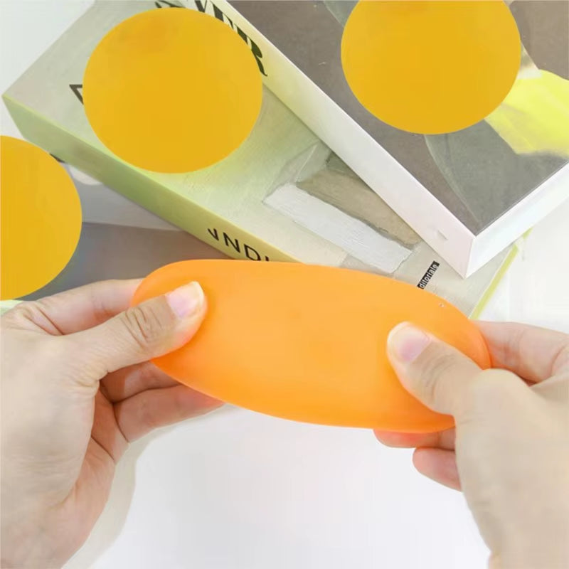 Frosted Transparent Anti-Stress Ball - Flexible Decompression Toy for Stress Relief and Relaxation