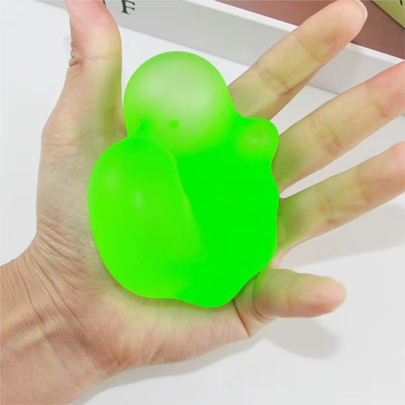 Frosted Transparent Anti-Stress Ball - Flexible Decompression Toy for Stress Relief and Relaxation