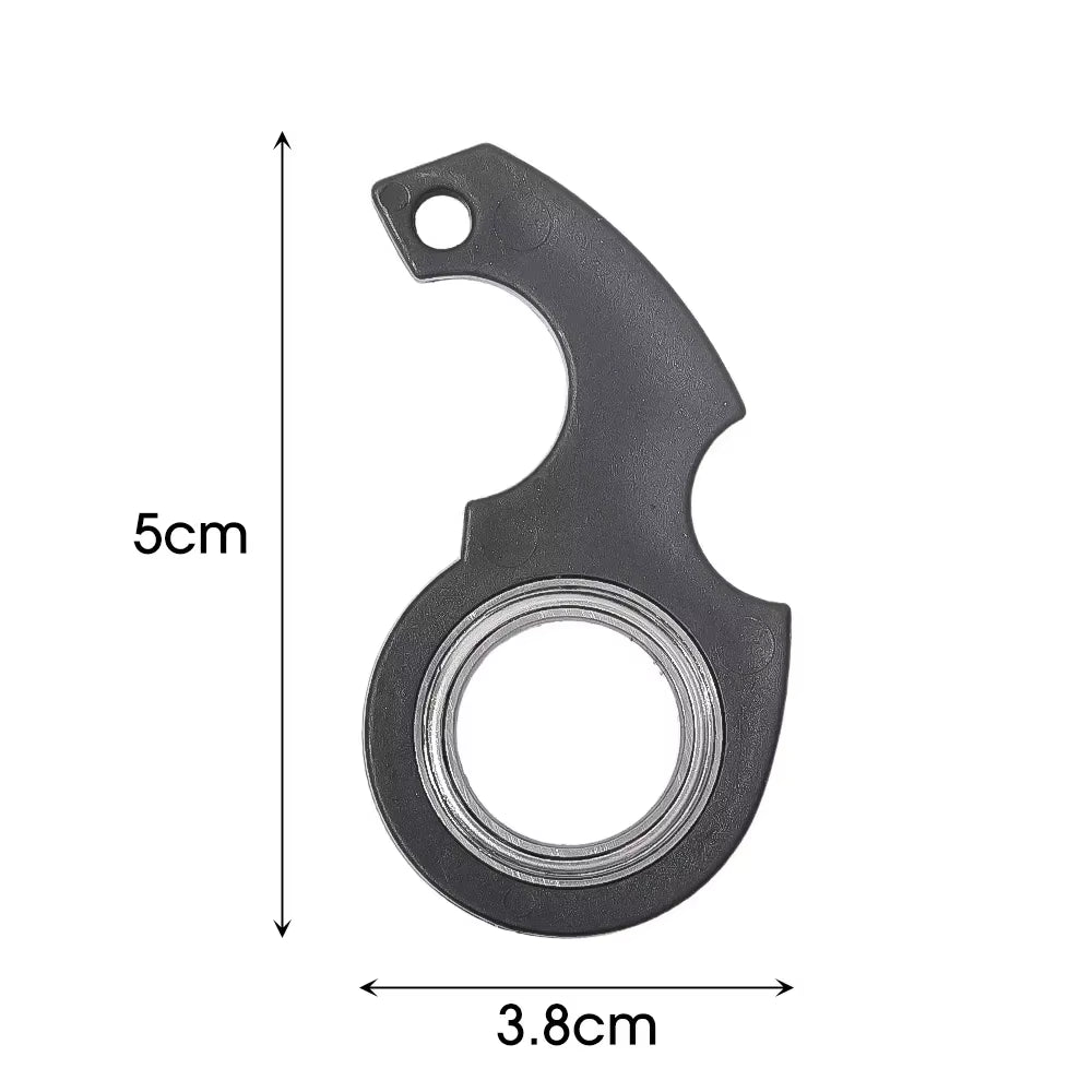 Creative Luminous Keychain Spinner Stress Toy Keychain Metal Toy Kid Fingertip Spinning Keyring Relieve Anxiety Party Gift