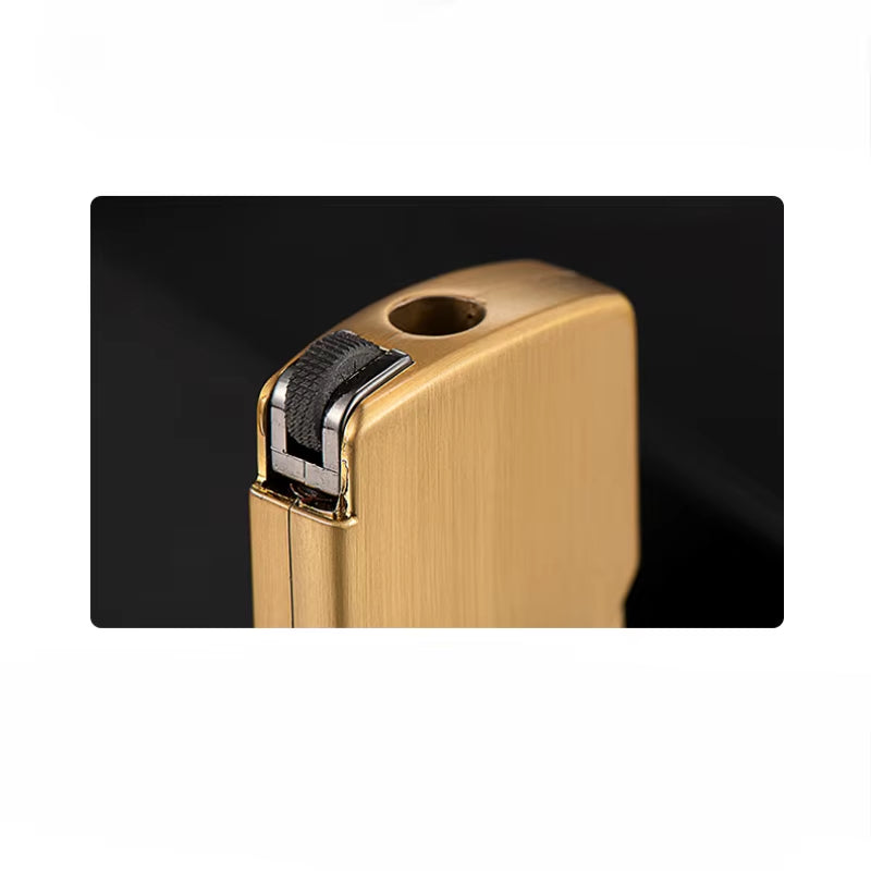 New Creative Mini Fidget Spinner Metal Lighter Grinding Wheel Windproof Finger Toy Gift Metal Gas Lighter Men'S Gadgets