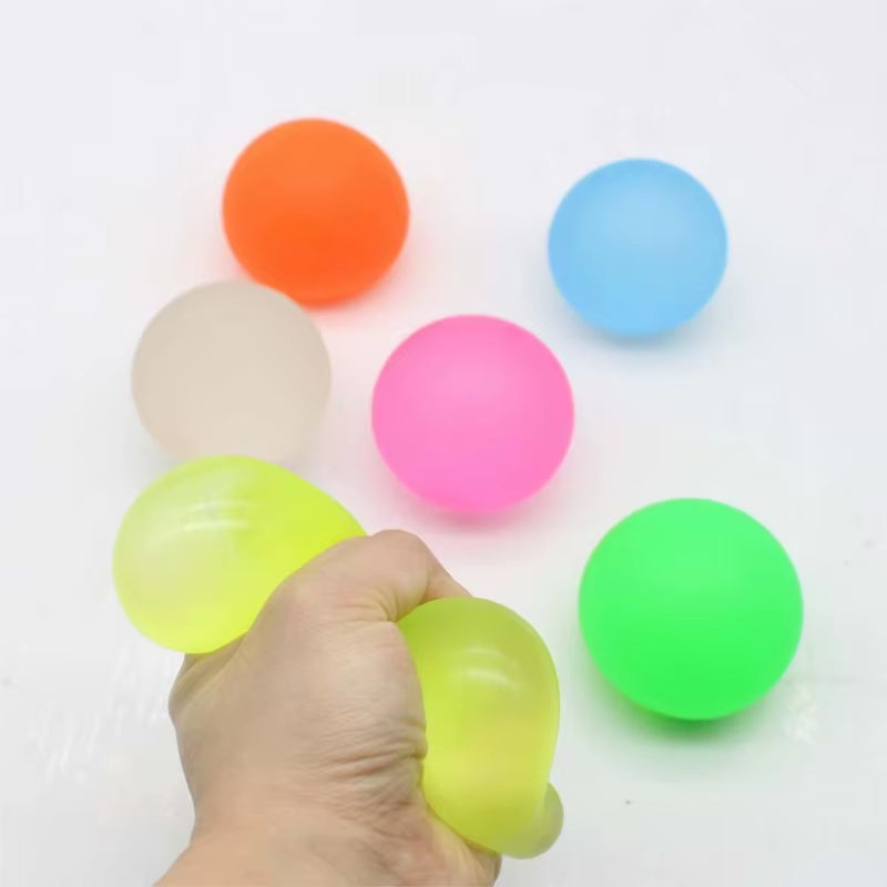 Frosted Transparent Anti-Stress Ball - Flexible Decompression Toy for Stress Relief and Relaxation
